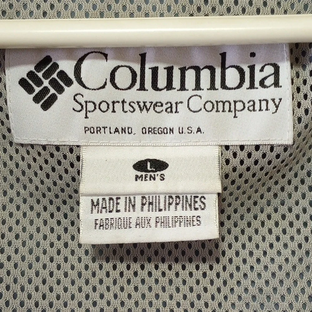 Columbia Sportswear Large Lightweight Windbreaker Jacket w/ Hood, Yellow & Black - Picture 5 of 7